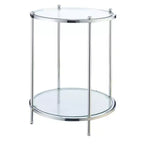 Royal Crest 2 Tier Round End Table - Johar Furniture