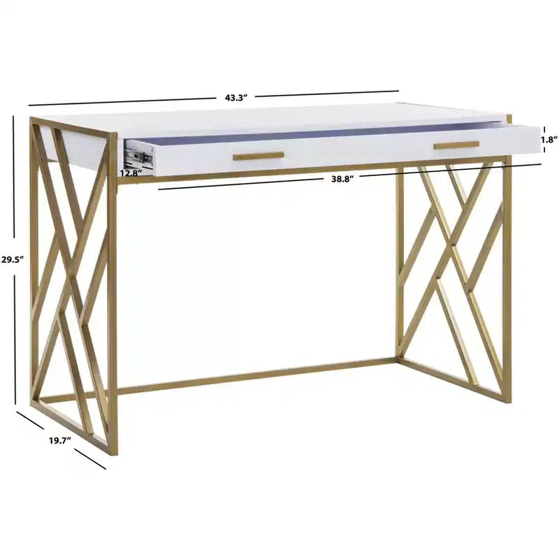 Bureau 1 tiroir Elaine - DSK2201 - Safavieh