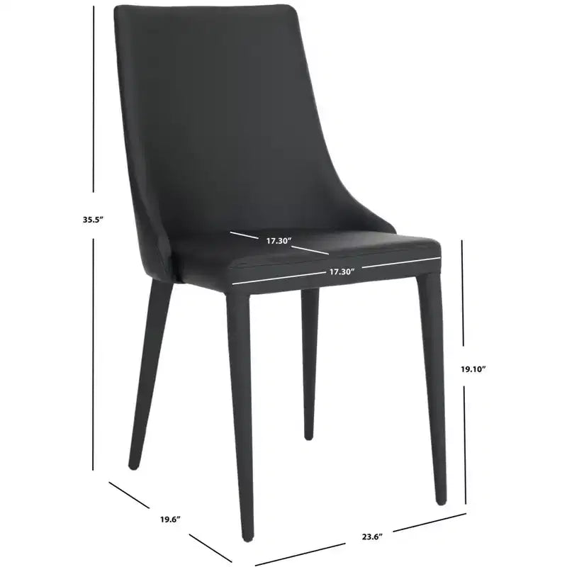 Chaise d'appoint en cuir Summerset 19 H (Lot de 2) - FOX2014 - Safavieh Couture