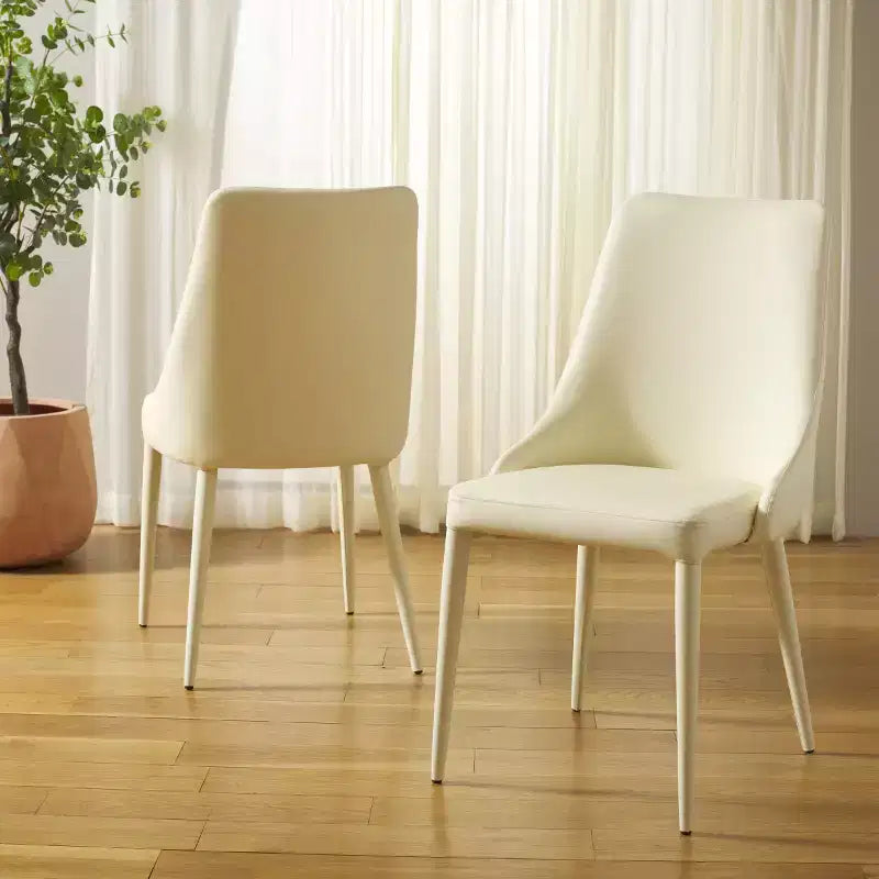 Chaise d'appoint en cuir Summerset 19 H (Lot de 2) - FOX2014 - Safavieh Couture