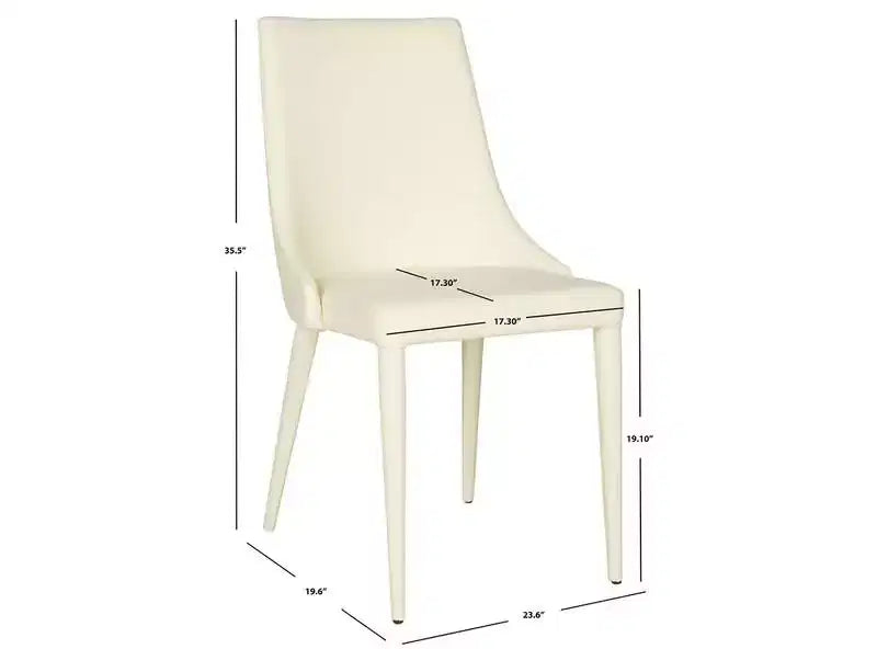 Chaise d'appoint en cuir Summerset 19 H (Lot de 2) - FOX2014 - Safavieh Couture