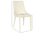 Chaise d'appoint en cuir Summerset 19 H (Lot de 2) - FOX2014 - Safavieh Couture