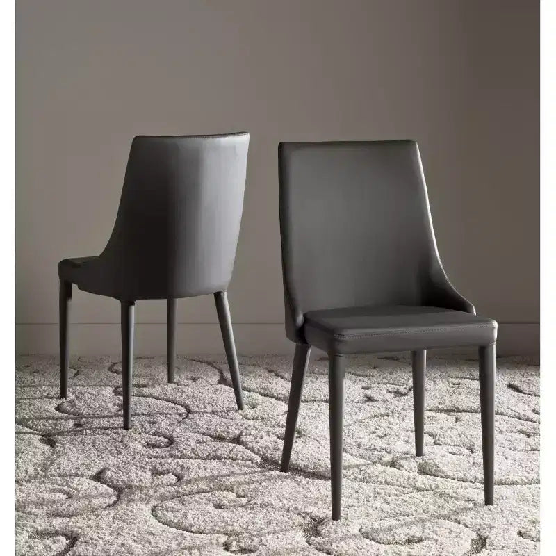 Chaise d'appoint en cuir Summerset 19 H (Lot de 2) - FOX2014 - Safavieh Couture
