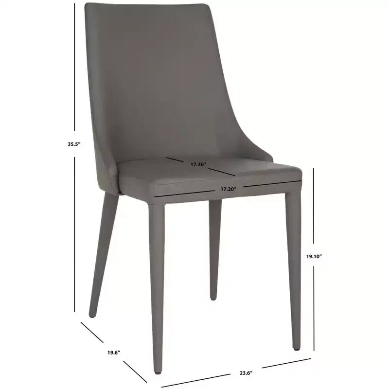 Chaise d'appoint en cuir Summerset 19 H (Lot de 2) - FOX2014 - Safavieh Couture