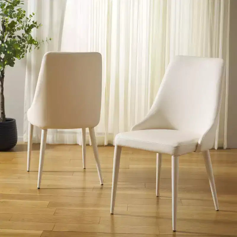 Chaise d'appoint en cuir Summerset 19 H (Lot de 2) - FOX2014 - Safavieh Couture