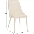 Chaise d'appoint en cuir Summerset 19 H (Lot de 2) - FOX2014 - Safavieh Couture