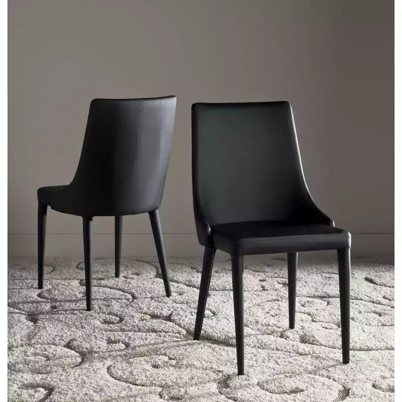Chaise d'appoint en cuir Summerset 19 H (Lot de 2) - FOX2014 - Safavieh Couture