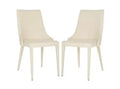 Summerset 19 H Leather Side Chair (Set of 2) - FOX2014 - Safavieh Couture