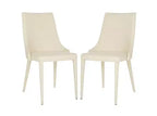 Summerset 19 H Leather Side Chair (Set of 2) - FOX2014 - Safavieh Couture