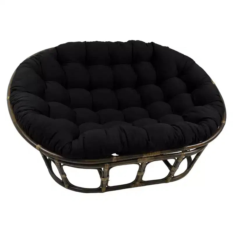 Papasan double 63x45 avec coussin en sergé - International Caravan