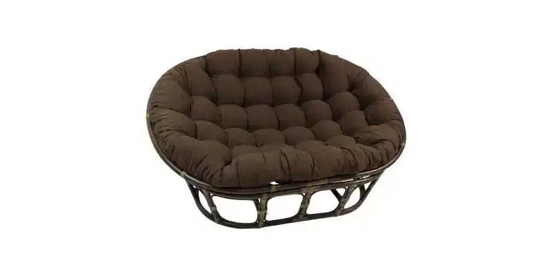 Papasan double 63x45 avec coussin en sergé - International Caravan