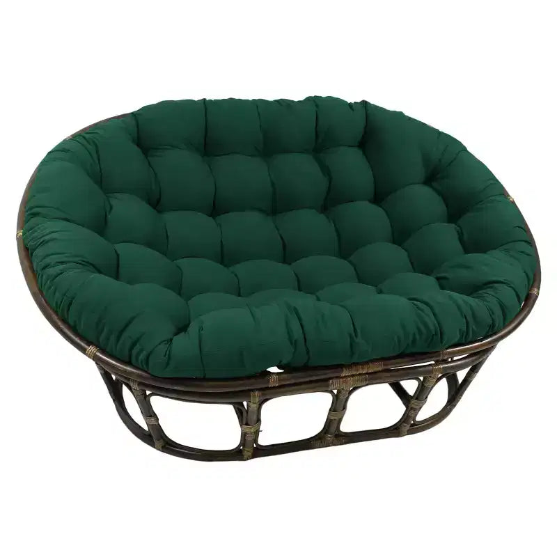 Papasan double 63x45 avec coussin en sergé - International Caravan