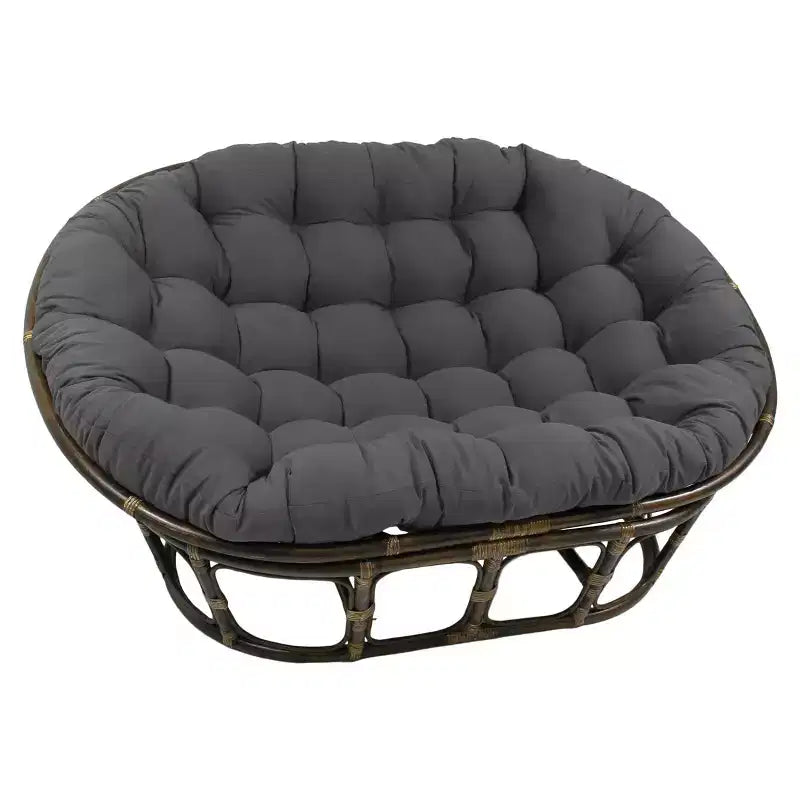 Papasan double 63x45 avec coussin en sergé - International Caravan