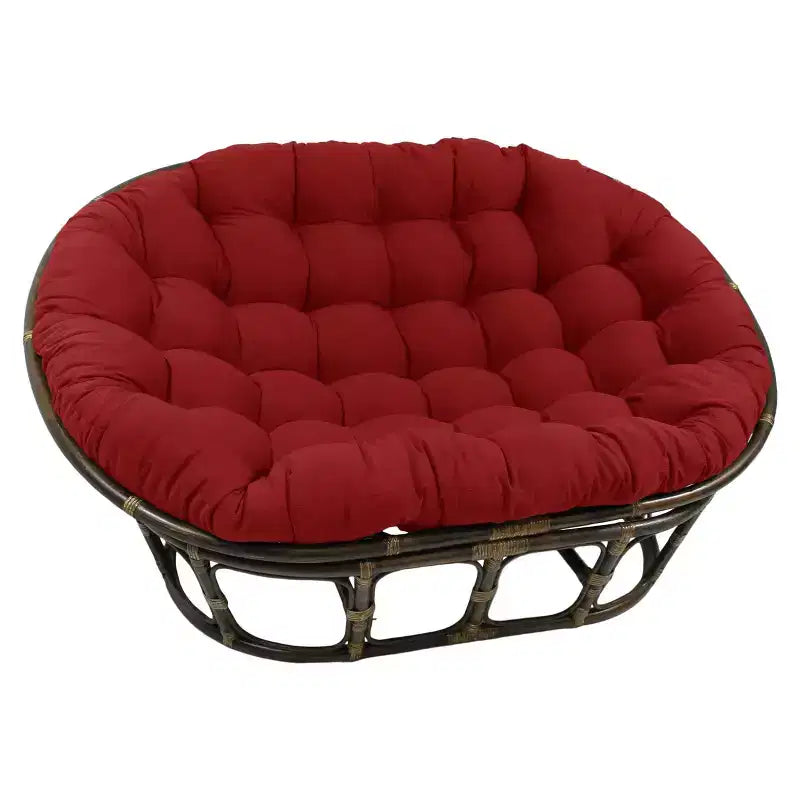Papasan double 63x45 avec coussin en sergé - International Caravan