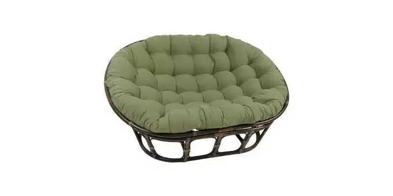 Papasan double 63x45 avec coussin en sergé - International Caravan