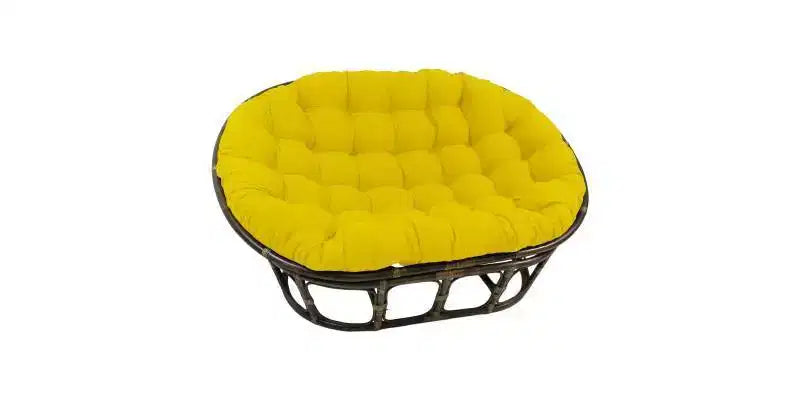 Papasan double 63x45 avec coussin en sergé - International Caravan
