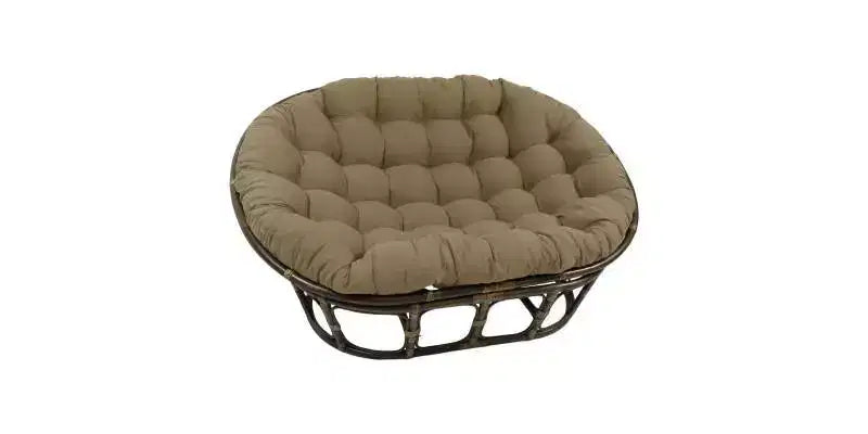 Papasan double 63x45 avec coussin en sergé - International Caravan