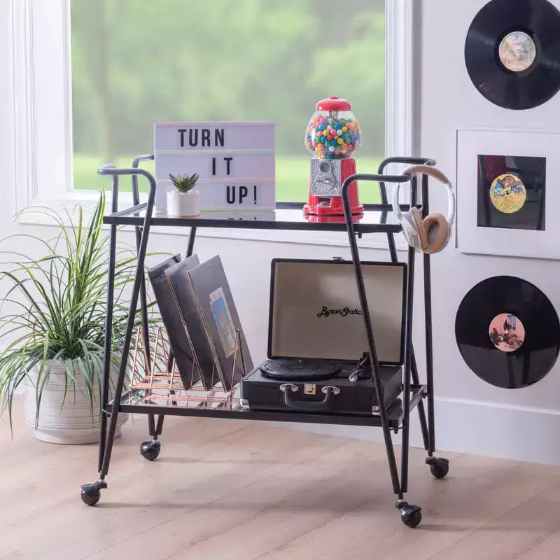 Chariot de bar Mid-Century Modern - Linon