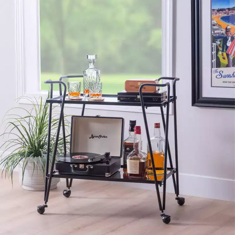 Chariot de bar Mid-Century Modern - Linon