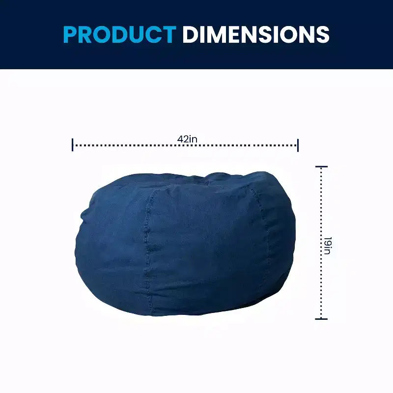 Flash Furniture Pouf surdimensionné pour enfants et adultes