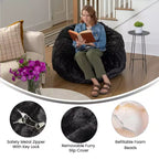 Flash Furniture Pouf surdimensionné pour enfants et adultes