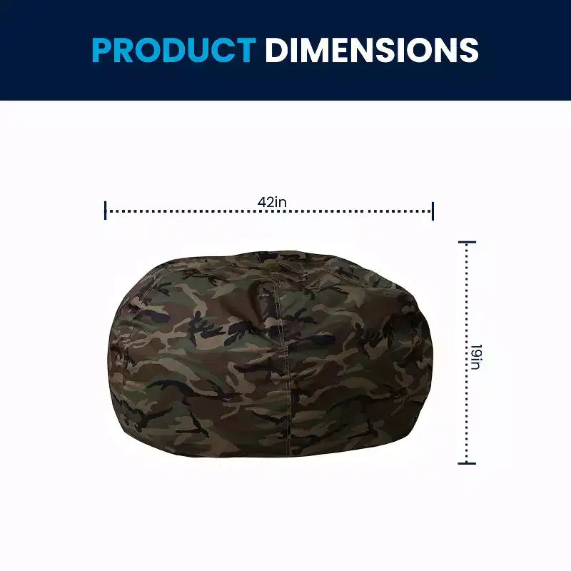Flash Furniture Pouf surdimensionné pour enfants et adultes