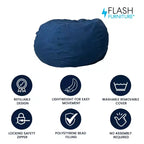 Flash Furniture Pouf surdimensionné pour enfants et adultes