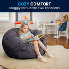 Flash Furniture Pouf surdimensionné pour enfants et adultes