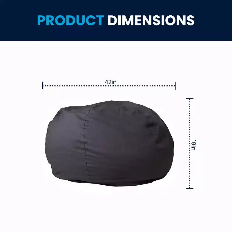 Flash Furniture Pouf surdimensionné pour enfants et adultes