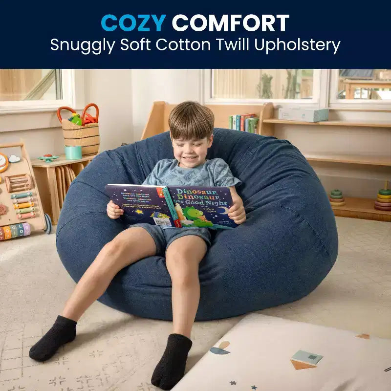 Flash Furniture Pouf surdimensionné pour enfants et adultes