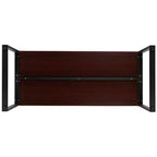Flash Furniture Bureau Moderne de Qualité Commerciale Style Industriel, Bureau d'Ordinateur Robuste pour Bureau à Domicile - Longueur 55