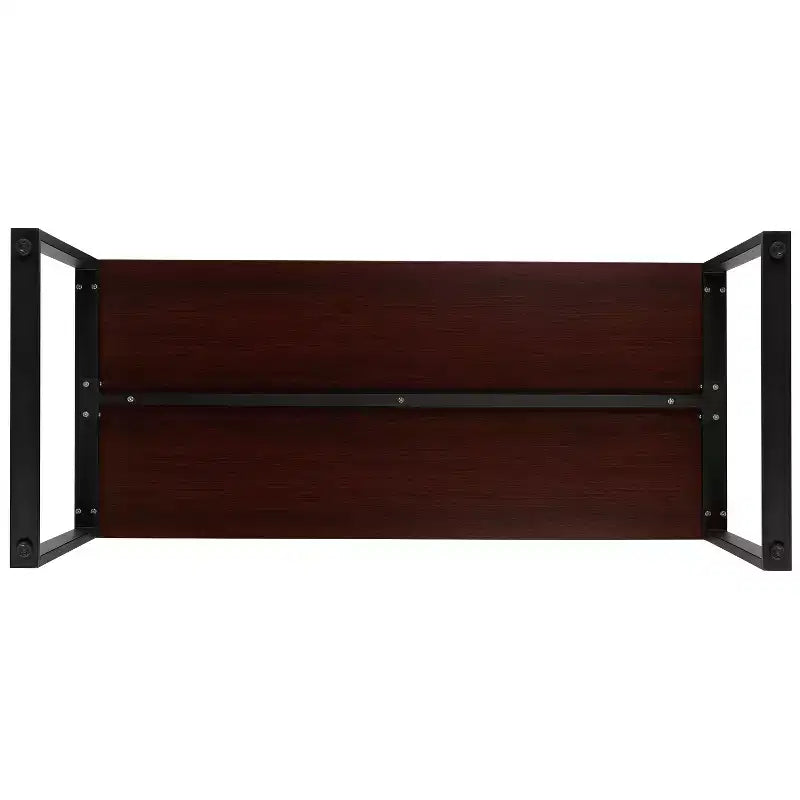 Flash Furniture Bureau Moderne de Qualité Commerciale Style Industriel, Bureau d'Ordinateur Robuste pour Bureau à Domicile - Longueur 55