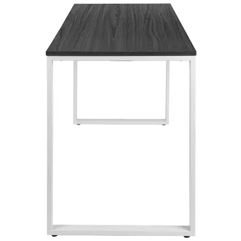 Flash Furniture Bureau Moderne de Qualité Commerciale Style Industriel, Bureau d'Ordinateur Robuste pour Bureau à Domicile - Longueur 55