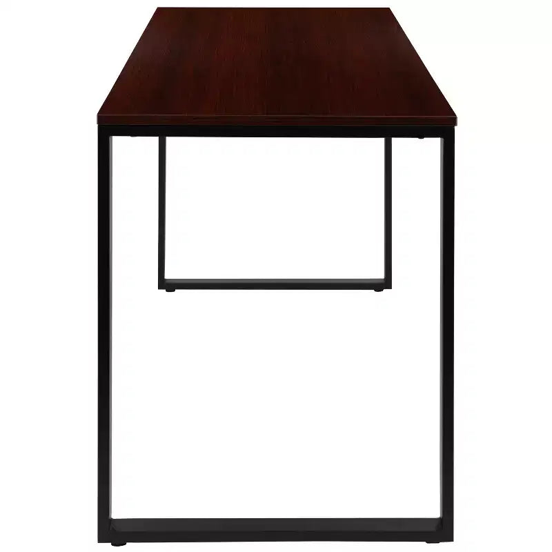 Flash Furniture Bureau Moderne de Qualité Commerciale Style Industriel, Bureau d'Ordinateur Robuste pour Bureau à Domicile - Longueur 55