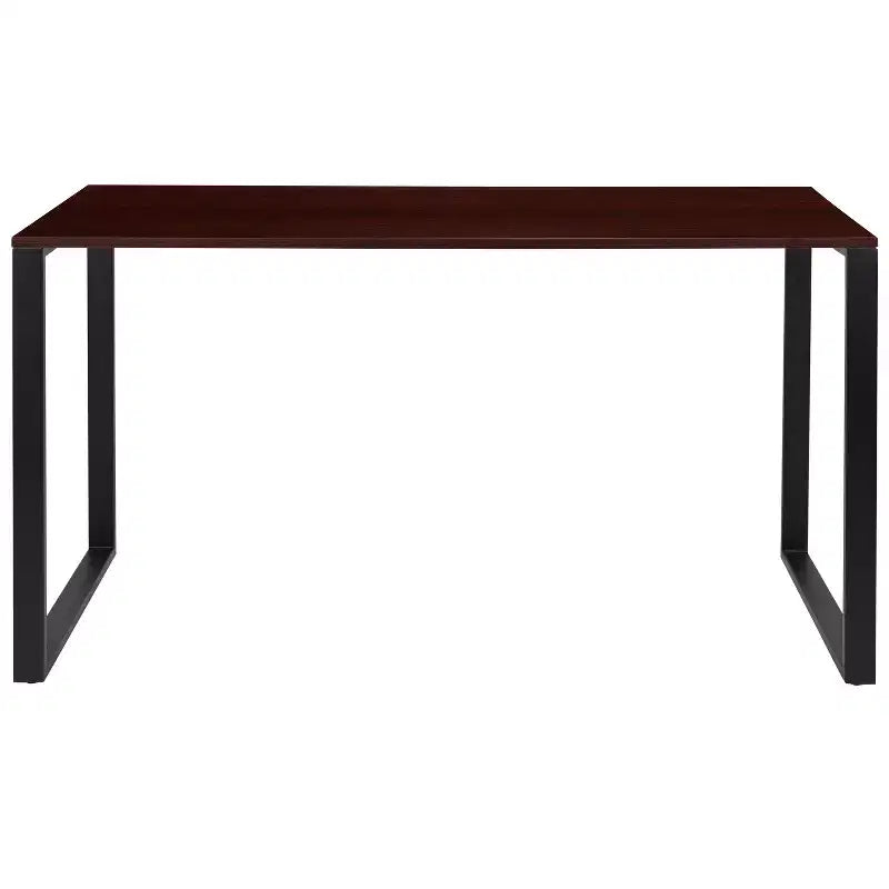 Flash Furniture Bureau Moderne de Qualité Commerciale Style Industriel, Bureau d'Ordinateur Robuste pour Bureau à Domicile - Longueur 55