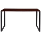 Flash Furniture Bureau Moderne de Qualité Commerciale Style Industriel, Bureau d'Ordinateur Robuste pour Bureau à Domicile - Longueur 55