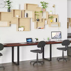 Flash Furniture Bureau Moderne de Qualité Commerciale Style Industriel, Bureau d'Ordinateur Robuste pour Bureau à Domicile - Longueur 55
