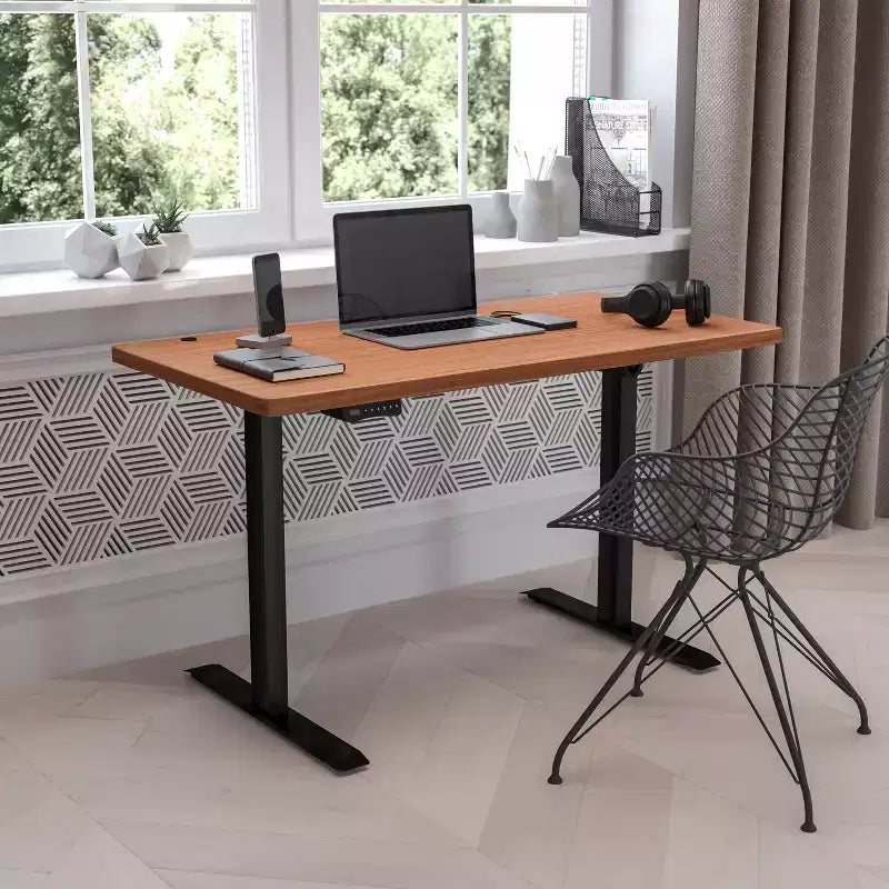 Bureau réglable en hauteur électrique Flash Furniture - Plateau de table 48 de large - 24 de profondeur