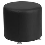 Flash Furniture HERCULES Alon Series Ottoman rond 18'' en cuir doux