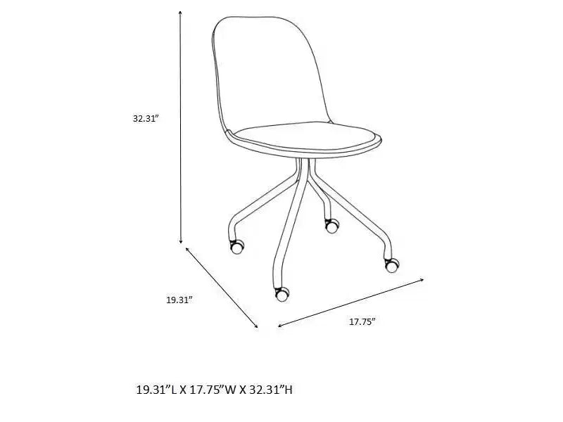 Chaise de bureau pour enfant à roulettes – Pillowfort