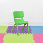 Flash Furniture Lot de 10 chaises d'école empilables en plastique avec hauteur d'assise de 30,5 cm