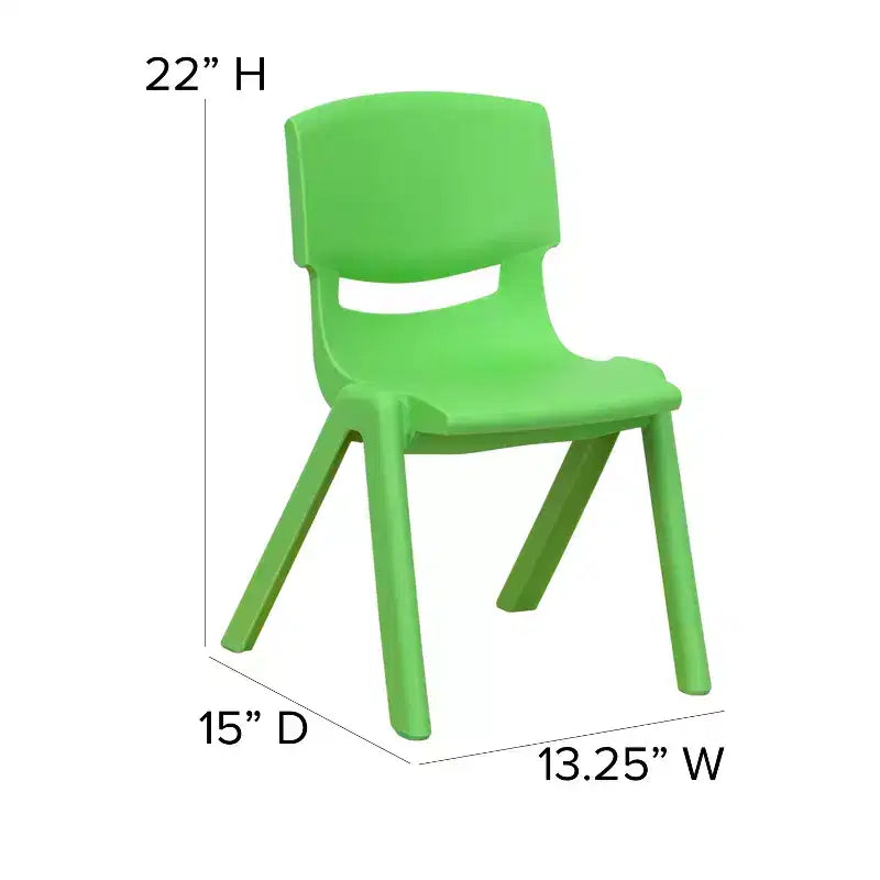 Flash Furniture Lot de 10 chaises d'école empilables en plastique avec hauteur d'assise de 30,5 cm