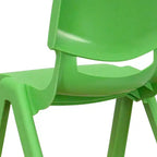 Flash Furniture Lot de 10 chaises d'école empilables en plastique avec hauteur d'assise de 30,5 cm