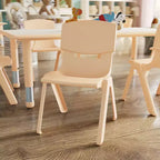 Flash Furniture Lot de 10 chaises d'école empilables en plastique avec hauteur d'assise de 30,5 cm
