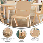 Flash Furniture Lot de 10 chaises d'école empilables en plastique avec hauteur d'assise de 30,5 cm