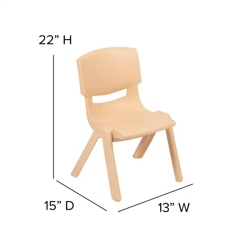 Flash Furniture Lot de 10 chaises d'école empilables en plastique avec hauteur d'assise de 30,5 cm
