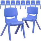 Flash Furniture Lot de 10 chaises d'école empilables en plastique avec hauteur d'assise de 30,5 cm