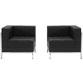 Flash Furniture HERCULES Imagination Series Ensemble de 2 chaises d'angle en cuir synthétique avec crochets d'assemblage