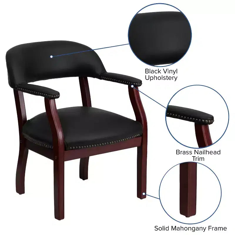 Chaise de conférence Flash Furniture avec Clous Décoratifs