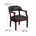 Chaise de conférence Flash Furniture avec Clous Décoratifs